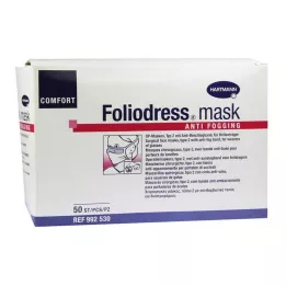 FOLIODRESS maska Comf.anti fogging typ II OP-m.zelená, 50 ks