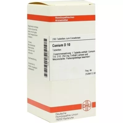 CONIUM D 10 tablet, 200 ks