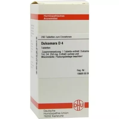 DULCAMARA d 4 tablety, 200 ks DULCAMARA d 4 tablety, 200 ks
