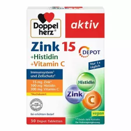 DOPPELHERZ Depotní tablety zinku+histidinu aktivní, 30 ks