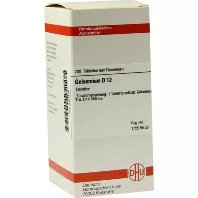 GELSEMIUM d 12 tablet, 200 ks