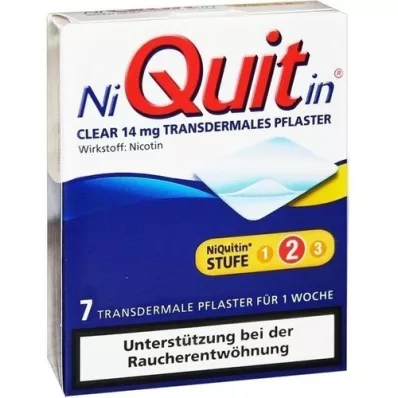 NIQUITIN Clear 14 mg transdermální chodník, 7 ks