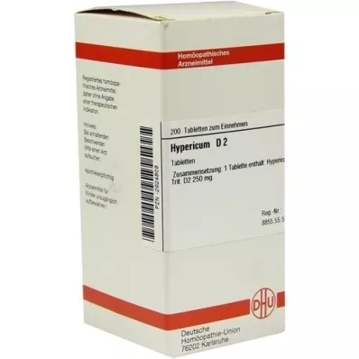 HYPERICUM d 2 tablety, 200 ks HYPERICUM d 2 tablety, 200 ks