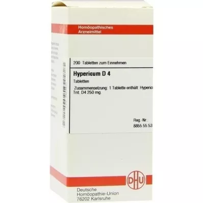 HYPERICUM d 4 tablety, 200 ks HYPERICUM d 4 tablety, 200 ks