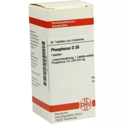 PHOSPHORUS D 30 tablet, 80 ks