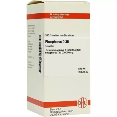 PHOSPHORUS D 30 tablet, 200 ks