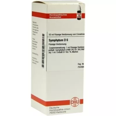 SYMPHYTUM D 6 Ředění, 50 ml
