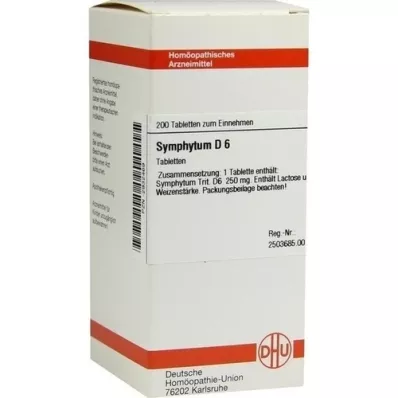 SYMPHYTUM d 6 tablety, 200 ks