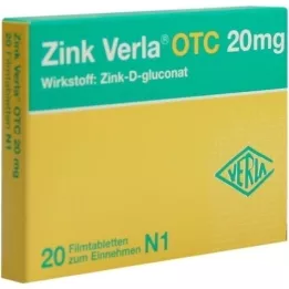 ZINK VERLA OTC 20 mg tablety potažené filmem, 20 ks