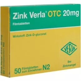 ZINK VERLA OTC 20 mg tablety potažené filmem, 50 ks