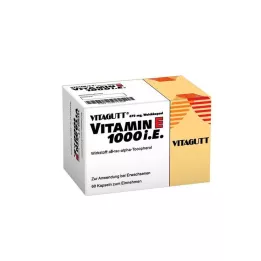 VITAGUTT Vitamin E 1000 měkkých kapslí, 60 ks