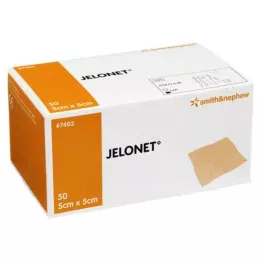 JELONET Parafínová gáza 5x5cm sterilní slupovací balení, 50 ks