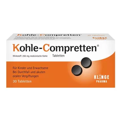 KOHLE Compretten tablety, 30 ks