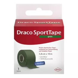 DRACO TAPEVERBAND 3,8 cmx10 m zelená, 1 kus