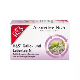 H&amp;S žlučový a jaterní čaj N filtrační sáčky, 20X2,0 g