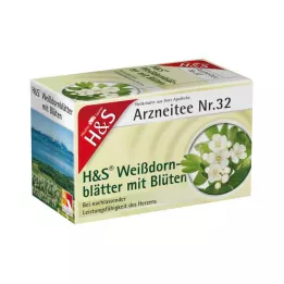 H&amp;S Filtrační sáček hlohu s květy, 20X1,6g