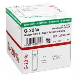 GLUCOSE 20% B.Braun Mini Plasco connect Inj.-Lsg., 20X10 ml