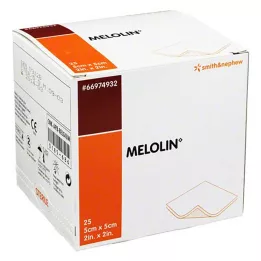 MELOLIN Obvazy na rány 5x5 cm sterilní, 25 ks
