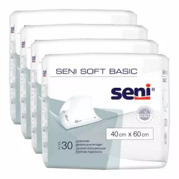 SENI Soft Basic ochranná podložka do postele 40x60 cm, 4X30 ks