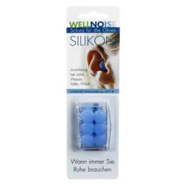 WELLNOISE Špunty do uší modrý blistr, 3X2 ks