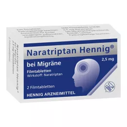 NARATRIPTAN Hennig na migrénu 2,5 mg potahované tablety, 2 ks