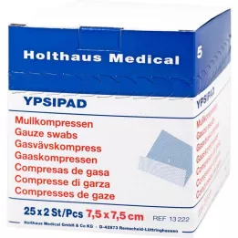 MULLKOMPRESSEN Ypsipad 7,5x7,5 cm sterilní 8vrstvý, 25x2 ks