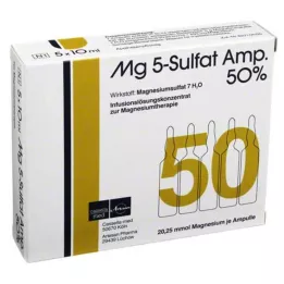 MG 5 Sulfát amp. 50% koncentrát infuzního roztoku, 5 ks