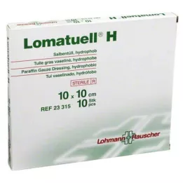 LOMATUELL H Mast tyl 10x10 cm sterilní, 10 ks