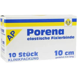 Porena gázový obvaz elastický 10cm bez cella bílý, 10 kusů