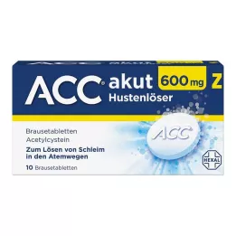 ACC akut 600 Z šumivé tablety proti kašli, 10 ks