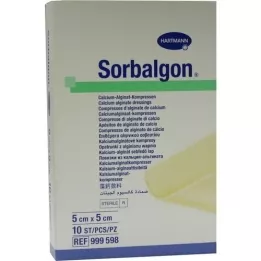 SORBALGON Comress 5x5 cm, 10 ks