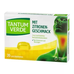TANTUM VERDE 3 mg pastilky s příchutí citronu, 20 ks