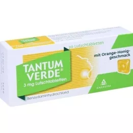 TANTUM VERDE 3 mg Lutschtabl.m.orange-honey, 20 ks