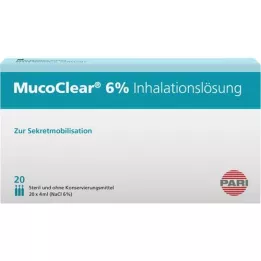 MUCOCLEAR 6% inhalační roztok NaCl, 20x4 ml