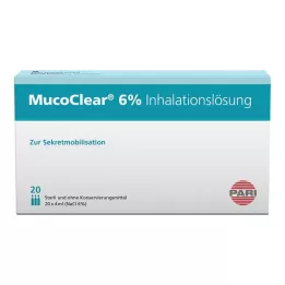 MUCOCLEAR 6% NaCl inhalační roztok, 20X4 ml