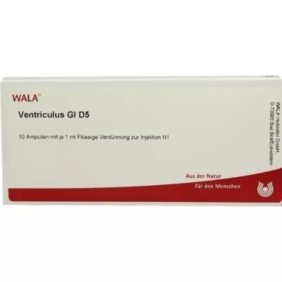 VENTRICULUS GL D 5 ampule, 10X1 ml