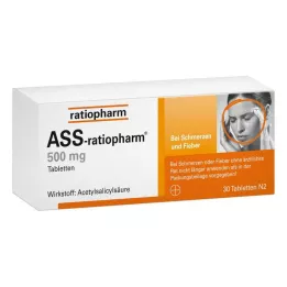 ASS-ratiopharm 500 mg tablety, 30 ks