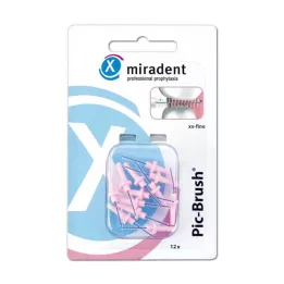 MIRADENT Interd.Pic-Brush náhradní kartáč xx-jemný růžový, 12 ks