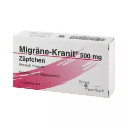 MIGRÄNE KRANIT 500 mg čípky, 10 ks