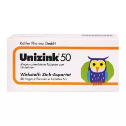 UNIZINK 50 enterosolventních tablet, 50 ks