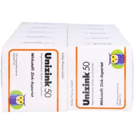 UNIZINK 50 enterosolventních tablet, 10X100 ks