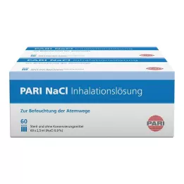 PARI Ampulky s inhalačním roztokem NaCl, 120X2,5 ml