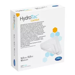 HYDROTAC Asociace komfortní pěny 12.5x12,5 cm sterilní, 10 ks