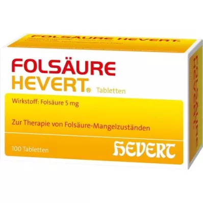 FOLSÄURE HEVERT tablety, 100 ks