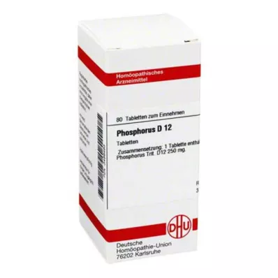 PHOSPHORUS D 12 tablet, 80 ks PHOSPHORUS D 12 tablet, 80 ks