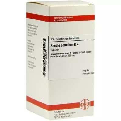 SECALE CORNUTUM d 4 tablety, 200 ks