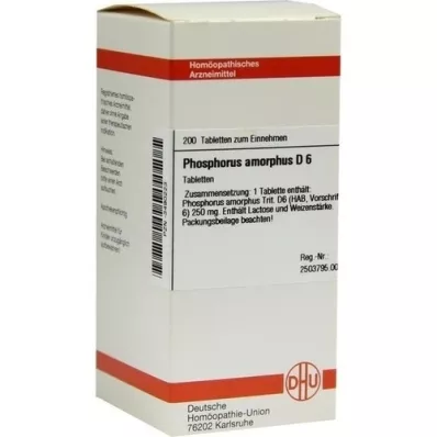 PHOSPHORUS AMORPHUS d 6 tablety, 200 ks