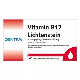 VITAMIN B12 1 000 μg Lichtenštejnské ampule, 100X1 ml