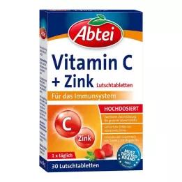 ABTEI Pastilky s vitamínem C plus zinkem, 30 ks