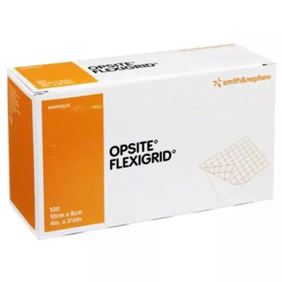 OPSITE Obvaz na rány Flexigrid transp 8x10 cm sterilní, 100 ks